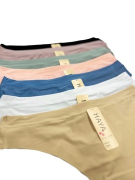 6 БЕСШОВНЫХ ТРУСИКОВ С ЛАЗЕРНОЙ РАЗРЕЗКОЙ ЦВЕТА