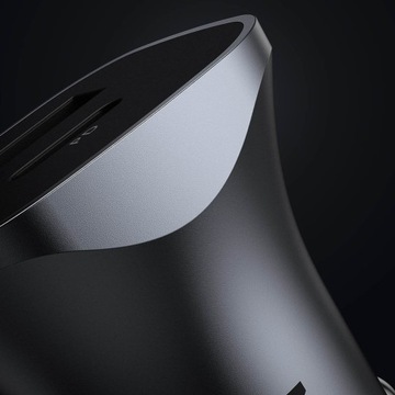 Автомобильное зарядное устройство UGREEN CD130, USB-A+PD 3.0, USB-C, QC3.0 30Вт (серый)