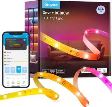 GOVEE 20M INTELIGENTNA TAŚMA LED BLUETOOTH RGBICW