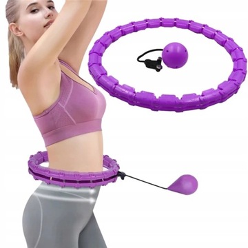 Hula hop z wypustkami obciążeniem 120 cm