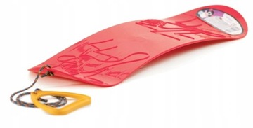 SANKI ŚLIZG DESKA SNOWBOARD ISNOB 68cm CZERWONY