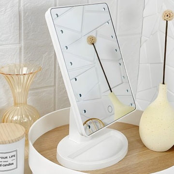 ЗЕРКАЛО ДЛЯ МАКИЯЖА С ПОДСВЕТКОЙ ЗЕРКАЛО СО СВЕТОДИОДНОЙ ПОДСВЕТКОЙ С РЕГУЛИРУЕМОЙ ЯРКОСТЬЮ СВЕТА