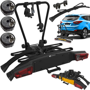 BAGAŻNIK ROWEROWY 3 ROWERY ELEKTRYCZNE PLATFORMA NA HAK PERUZZO ATLANTIS