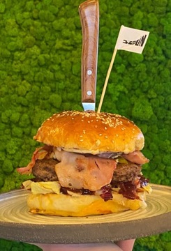 Patyczki do burgerów z Twoim logo 20cm do hamburgerów Flagi RESTAURACJA BAR