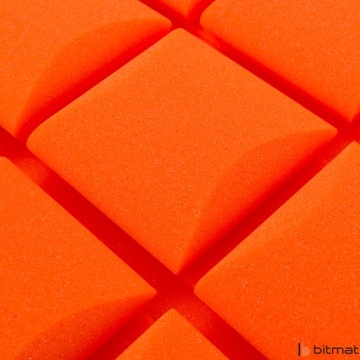 Pianka wygłuszająca KOSTKA pomarańczowa 5cm 1m2 panel dekoracyjny do kuchni