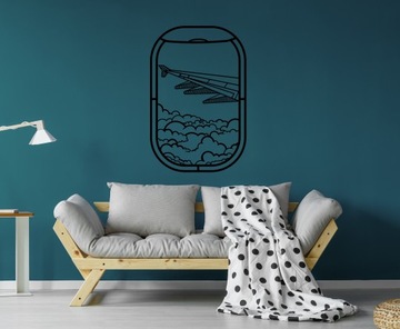 Настенное украшение 3D настенная картина A163 ОКНО САМОЛЕТА 110x72