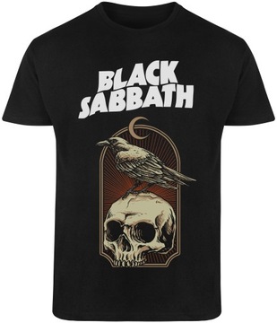 T-SHIRT MĘSKI PREZENT BLACK SABBATH OZZY ROCK KOSZULKA CZARNA R-XS A615