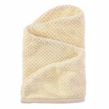 ПОЛОТЕНЦЕ-ТЮРБАН ДЛЯ ВОЛОС МИКРОФИБРЫ, МЯГКИЙ БЕЖЕВЫЙ