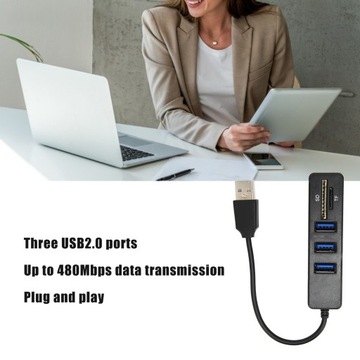 Концентратор USB2.0 Устройство чтения карт памяти Быстрое