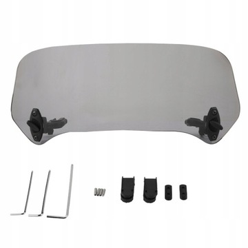 DEFLEKTOR MOTOCYKLOWY UNIWERSALNY WĘDZONY 28X12CM TAMA POWIETRZNA SPOJLEREM