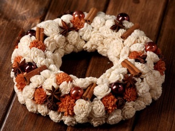 Подвеска из стеклянных шариков BRONZE CHRISTMAS TOFFI 3 см BOX