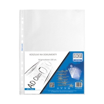 AD Class koszulki groszkowe 100szt., PP, A4, 35µm
