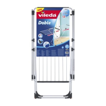 Сушилка для белья VILEDA Doble Черно-белая