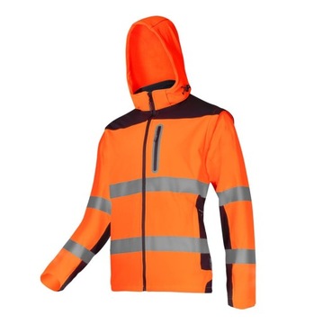 Softshell ostrzeg. z odpinanymi ręk., p