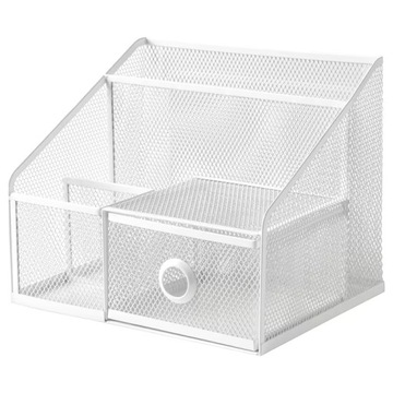 IKEA organizer DRONJONS na biurko BIAŁY 25x20cm
