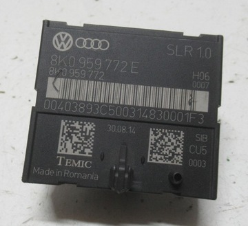AUDI A4 B8 14R MODUŁ STEROWNIK FOTELA LEWY PRZÓD 8K0959772E