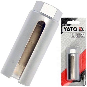 YATO — ГНЕЗДО ДЛЯ КЛЮЧА-ЗОНДА ЛЯМБДА-ЗОНДА — ШЕСТИГРАННИК 22 ММ YT-1754