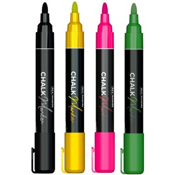 Набор из 4-х меловых маркеров для досок.