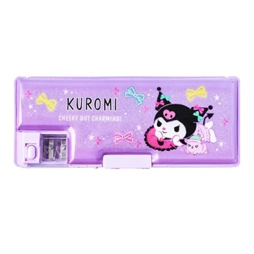 Kawaii Sanrio Kuromi Pencil Case Student Creativity Multifunction Stationer