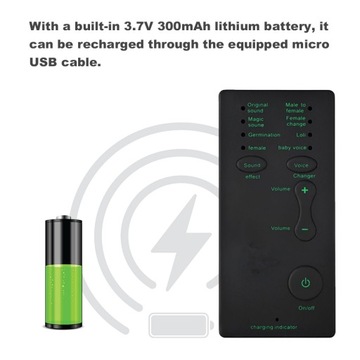 Мини-портативная машина для изменения голоса со звуковыми эффектами