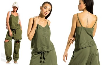 Puma FENTY by Rihanna Lace Sleepwear Cami top damski koszulka damska - 34