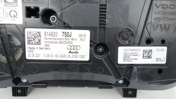 AUDI Q2 81A 2016- PŘÍSTROJOVÁ DESKA BUDÍKY 81A920750J