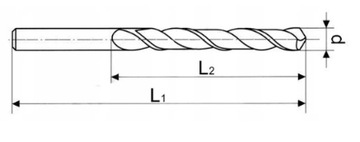 Набор из 5 сверл по дереву, сверла 4-10 мм.
