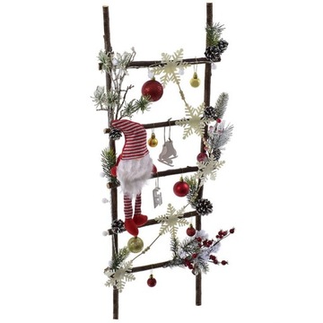 ДЕРЕВЯННАЯ ЛЕСТНИЦА ОРНАМЕНТ УКРАШЕНИЕ САНТА-СЛОН РОЖДЕСТВЕНСКИЙ СЛОН Боярышник ЕЛЕВАЯ КОМНАТА