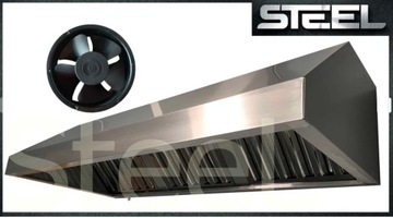 okap gastronomiczny SD200x70x40NOWY Wentylator XXL