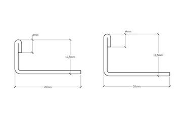УГЛОВАЯ ПОЛОСКА ДЛЯ ПЛИТКИ, ГЛЯНЦЕВАЯ МЕДЬ 10,5 мм