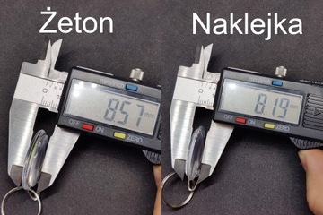 Упаковка наклейки amiibo на брелок nfc ntag215