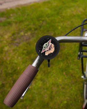 Dzwonek 6 cm koszyk rowerowy do kierownicy AVENGERS Grogu Baby Yoda