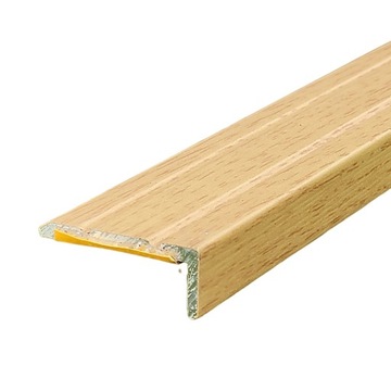 НАКЛЕЙНАЯ СТУПЕНКА ЭФФЕКТОР A31 | Алюминий ДУБ СВЕТЛЫЙ 25x10мм | 180 см