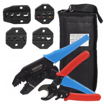 ZACISKARKA PRASKA DO KOŃCÓWEK KABLI TULEJEK ZESTAW