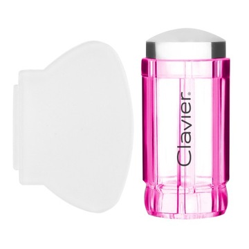 CLAVIER STEMPEL ŻELOWY DO MANICURE FRENCH BLASZEK WZORKÓW + ZDRAPKA