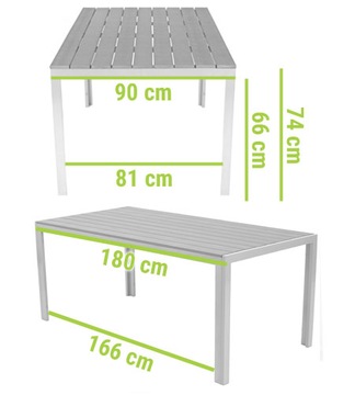 Большой комплект садовой мебели MODENA MAX на 8 человек - коричневый