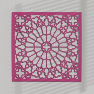 АЖУРНЫЙ 3D ОТДЕЛОК НА СТЕНУ, ДЕКОРАТИВНАЯ ПАНЕЛЬ, S