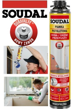 PIANKA MONTAŻOWA PISTOLETOWA SOUDAL 750ml