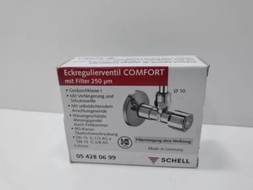 SCHELL ZAWÓR KĄTOWY 1/2 X 3/8 054280699 BEZ FILTRA.