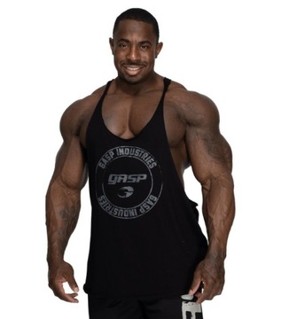 TANK TOP MĘSKI WYCIĘTY NA SIŁOWNIE GASP STRINGER