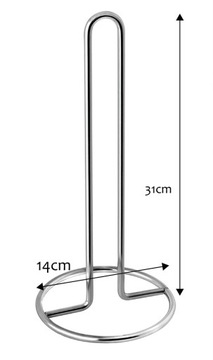STOJAK UCHWYT NA RĘCZNIK PAPIEROWY KUCHENNY STAL