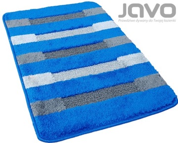JAVO !!! PROMOCJA !!! dywanik łazienkowy 1cz 60x100 ROMA niebieski-popiel