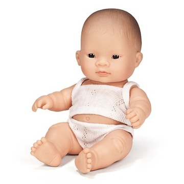 LALKA HISZPAŃSKA LALKA BOBAS DZIEWCZYNKA AZJATKA, 21 cm MINILAND