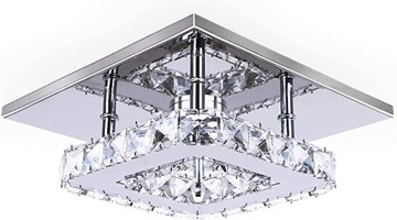 ŻYRANDOL KRYSZTALOWY LAMPA SUFITOWA LED 12W 3000K