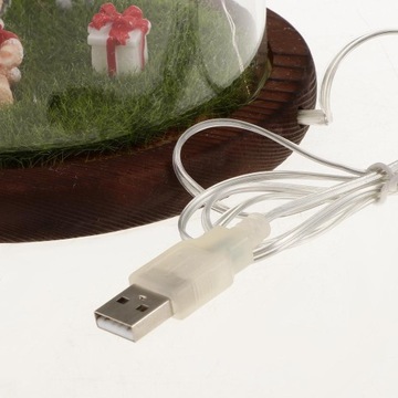 Mini lampa ze sztuczną rośliną LE Light Dekoracja blatu D