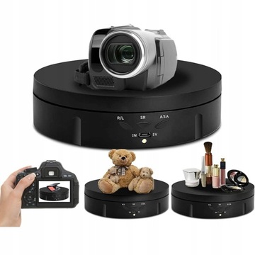 ПОВОРОТНЫЙ СТОЛ ЭЛЕКТРИЧЕСКАЯ ПОДСТАВКА USB 360° 145 мм