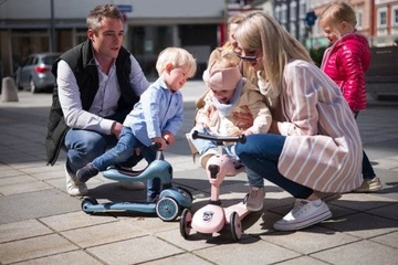 SCOOTANDRIDE Highwaykick1 2в1 1-5 лет Розовый+ШЛЕМ