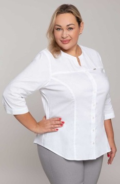 Klasyczna biała koszula z bawełny 60