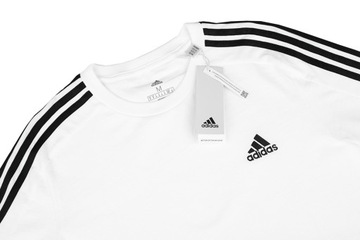 Adidas Koszulka Sportowa Męska Biała Bawełniana IC9336 r. L