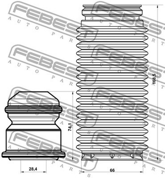 OSŁONY ODBOJE AMORTYZATORA PRZÓD do HONDA Civic